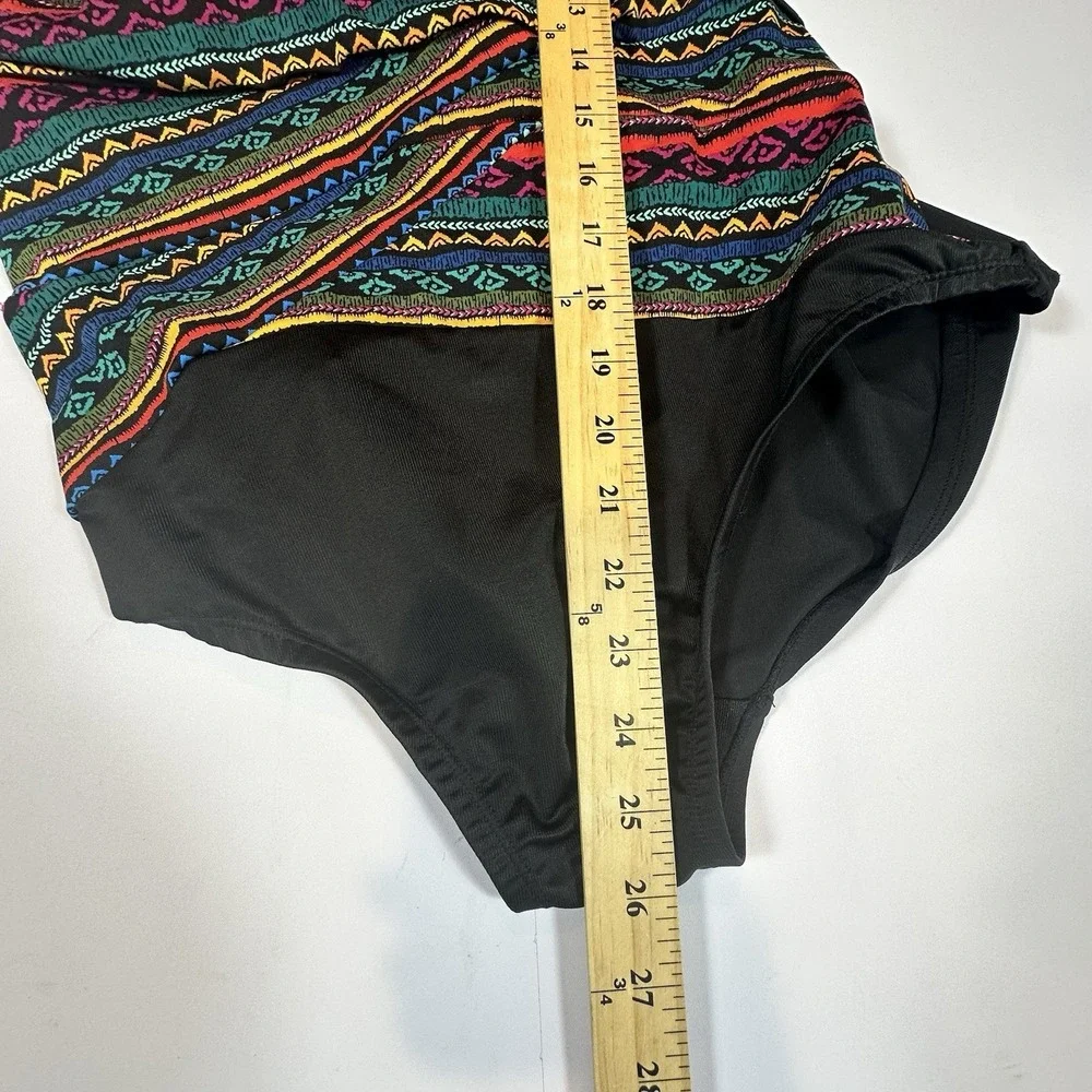 Miraclesuit Escape One Piece Swimsuit Womens 16 Multi Raya Del Sol Tummy Control